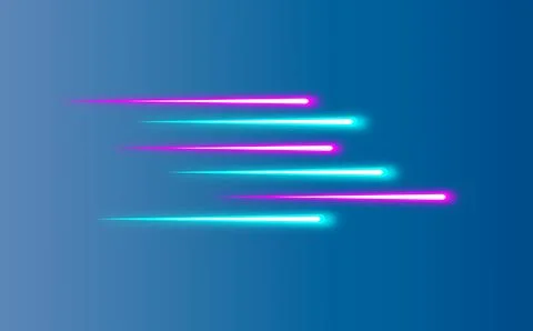 Dynamic lines neon effect, Sci-Fi Futuristic Blue Purple Pink Neon イラスト素材