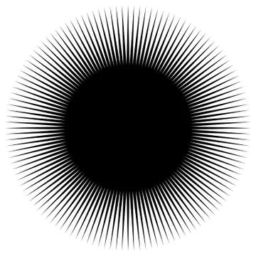 Dynamic lines pattern. Comic lines spreading from corner. Starburst, sunburst Illustrazione stock