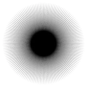 Dynamic lines pattern. Comic lines spreading from corner. Starburst, sunburst Stock Illustration