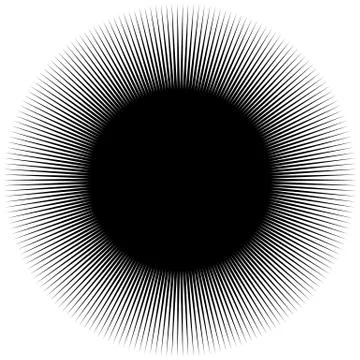 Dynamic lines pattern. Comic lines spreading from corner. Starburst, sunburst Stockillustratie