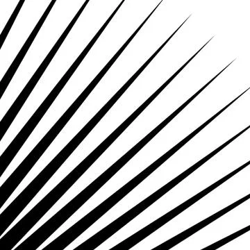 Dynamic lines pattern. Comic lines spreading from corner. Starburst, sunburst Stock Illustration