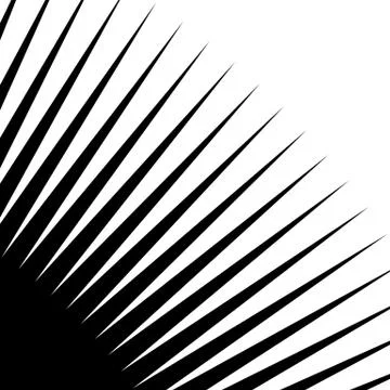 Dynamic lines pattern. Comic lines spreading from corner. Starburst, sunburst Stock-Illustration