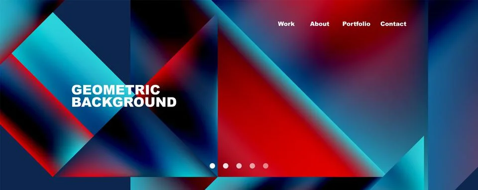 Dynamic lines, triangles, rectangles geometric abstract background. Vector Illustrazione stock