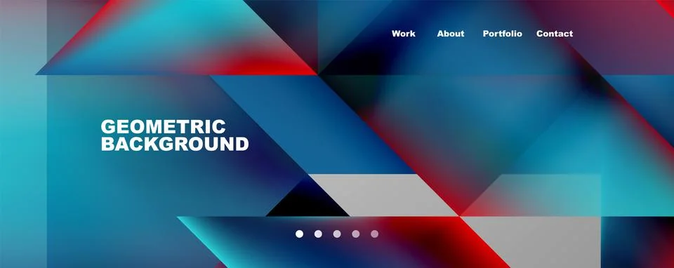 Dynamic lines, triangles, rectangles geometric abstract background. Vector Illustrazione stock