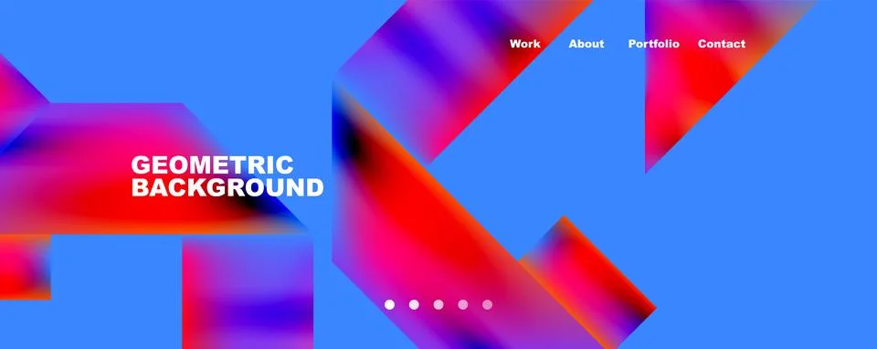 Dynamic lines, triangles, rectangles geometric abstract background. Vector Illustrazione stock