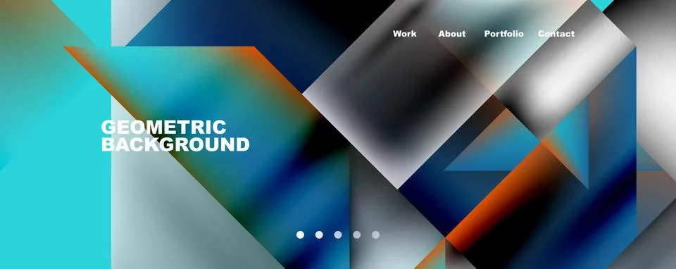 Dynamic lines, triangles, rectangles geometric abstract background. Vector Stock Illustration