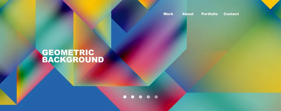 Dynamic lines, triangles, rectangles geometric abstract background. Vector Stock Illustration