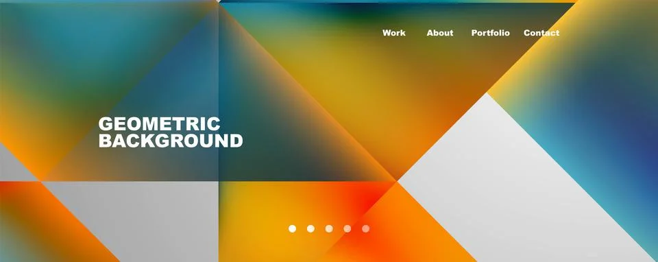 Dynamic lines, triangles, rectangles geometric abstract background. Vector 스톡 일러스트