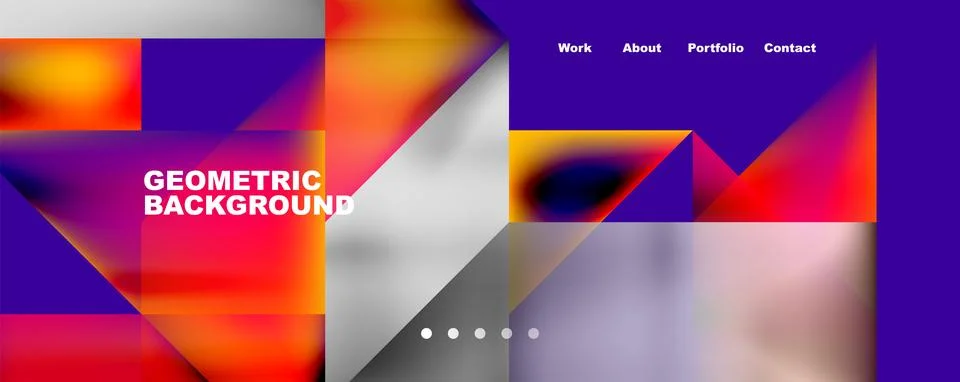 Dynamic lines, triangles, rectangles geometric abstract background. Vector Stock Illustration