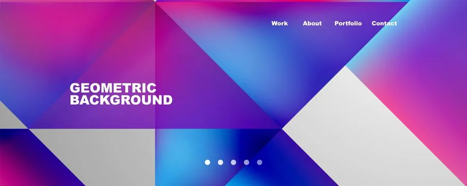 Dynamic lines, triangles, rectangles geometric abstract background. Vector Illustrazione stock