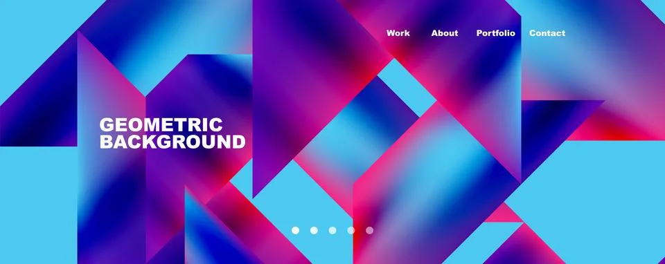 Dynamic lines, triangles, rectangles geometric abstract background. Vector Illustrazione stock