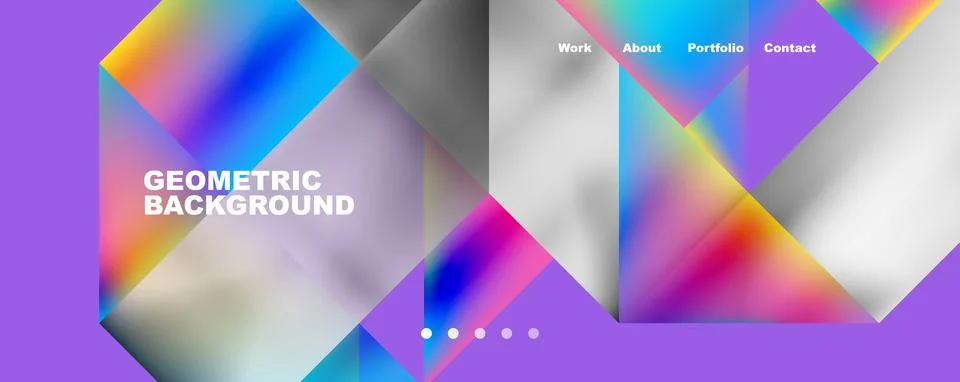 Dynamic lines, triangles, rectangles geometric abstract background. Vector Illustrazione stock