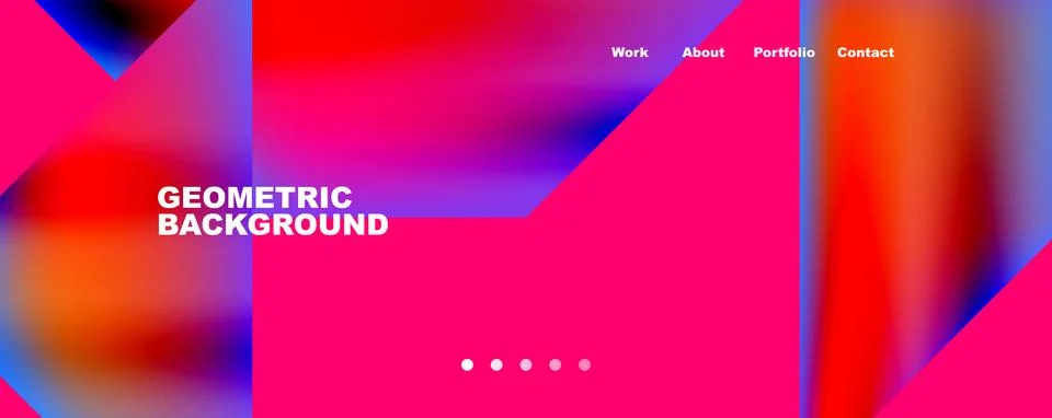 Dynamic lines, triangles, rectangles geometric abstract background. Vector Illustrazione stock