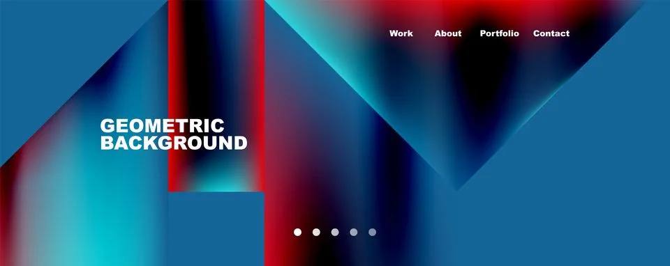 Dynamic lines, triangles, rectangles geometric abstract background. Vector Illustrazione stock