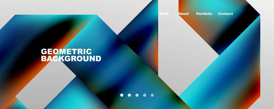Dynamic lines, triangles, rectangles geometric abstract background. Vector Stock Illustration