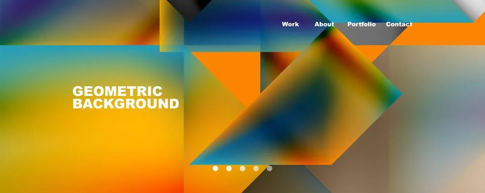 Dynamic lines, triangles, rectangles geometric abstract background. Vector Illustrazione stock