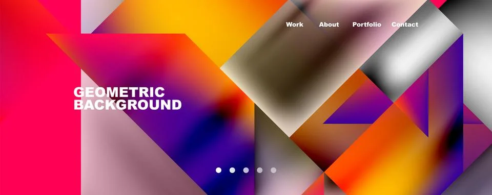 Dynamic lines, triangles, rectangles geometric abstract background. Vector イラスト素材