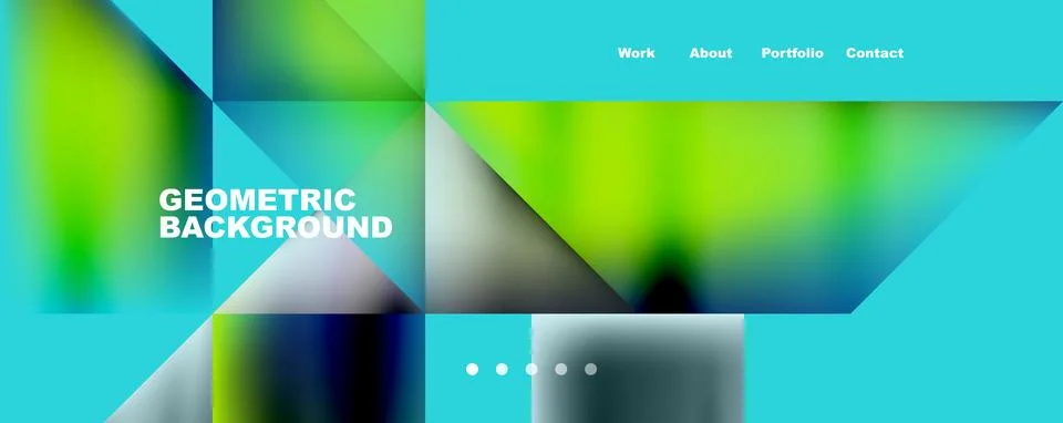 Dynamic lines, triangles, rectangles geometric abstract background. Vector Illustrazione stock