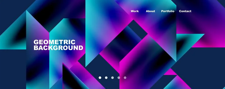 Dynamic lines, triangles, rectangles geometric abstract background. Vector Stock Illustration