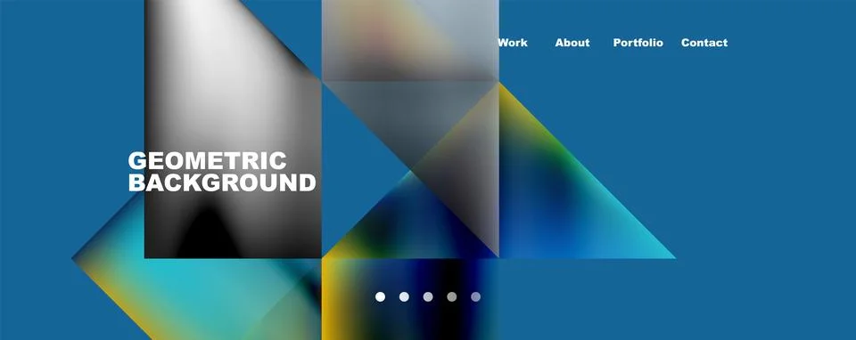 Dynamic lines, triangles, rectangles geometric abstract background. Vector Stock Illustration