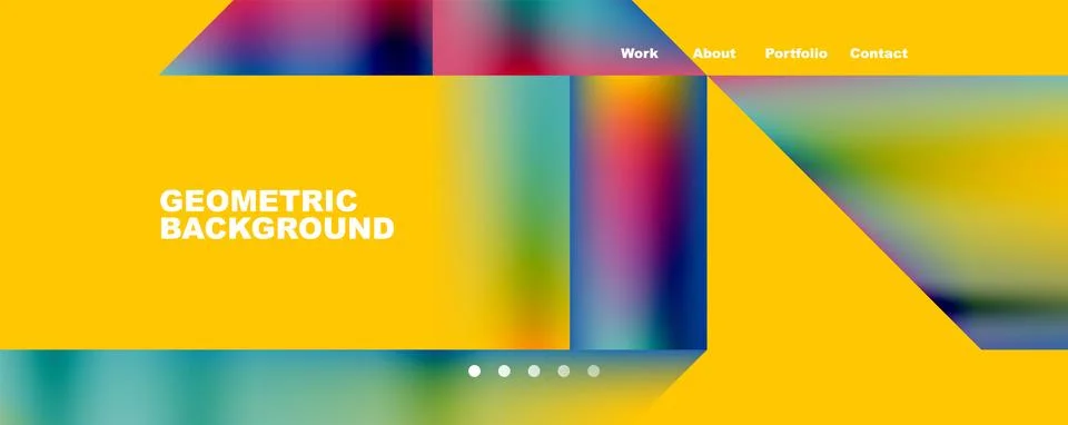 Dynamic lines, triangles, rectangles geometric abstract background. Vector Illustrazione stock