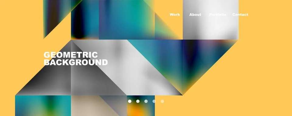 Dynamic lines, triangles, rectangles geometric abstract background. Vector Stock Illustration