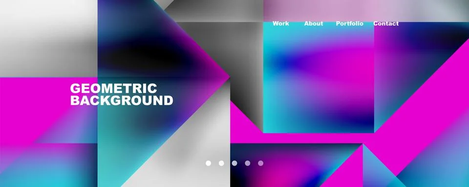 Dynamic lines, triangles, rectangles geometric abstract background. Vector 스톡 일러스트