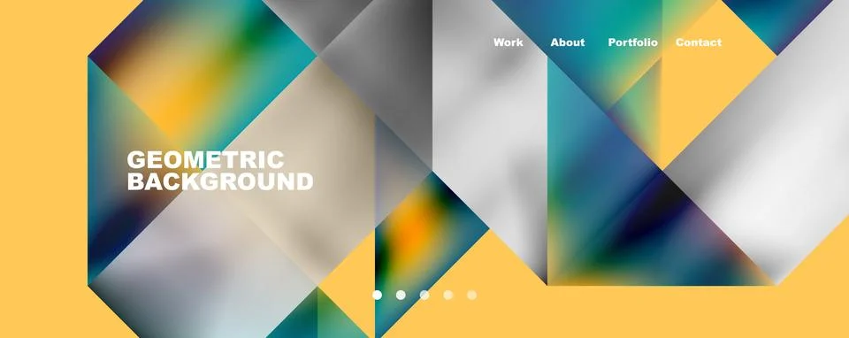 Dynamic lines, triangles, rectangles geometric abstract background. Vector Stock Illustration