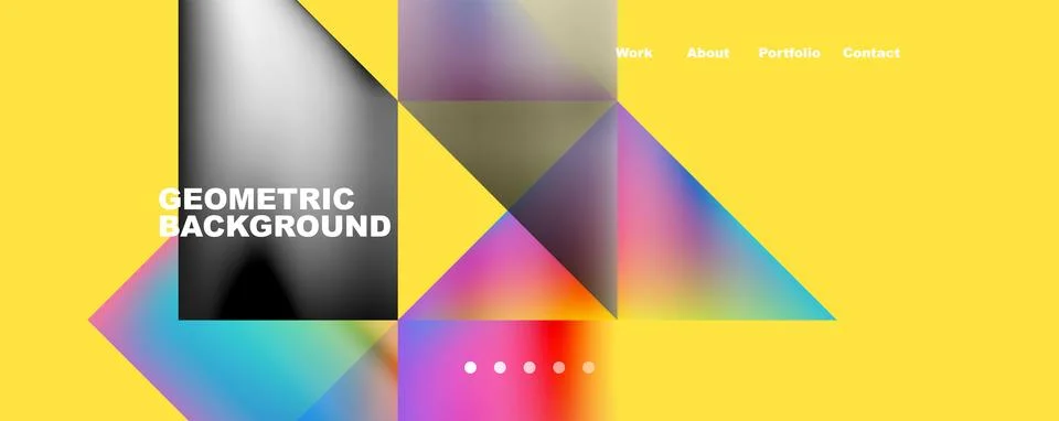 Dynamic lines, triangles, rectangles geometric abstract background. Vector Stock Illustration