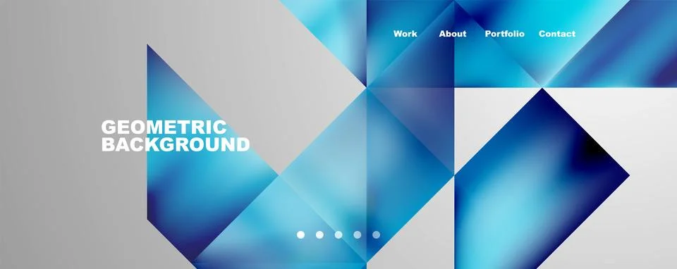 Dynamic lines, triangles, rectangles geometric abstract background. Vector Illustrazione stock