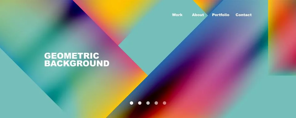 Dynamic lines, triangles, rectangles geometric abstract background. Vector 스톡 일러스트