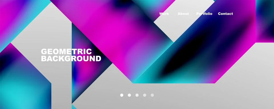 Dynamic lines, triangles, rectangles geometric abstract background. Vector Stock Illustration