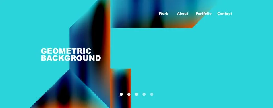 Dynamic lines, triangles, rectangles geometric abstract background. Vector Stock-Illustration