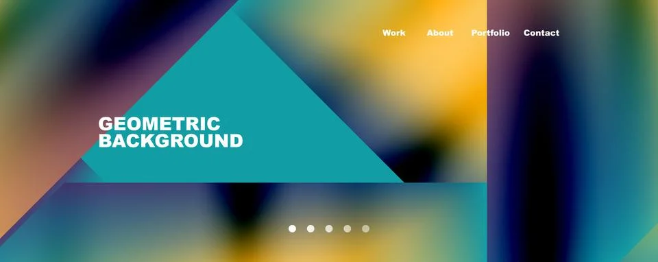 Dynamic lines, triangles, rectangles geometric abstract background. Vector Stock-Illustration