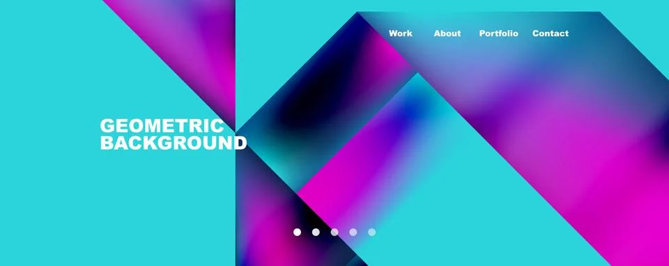 Dynamic lines, triangles, rectangles geometric abstract background. Vector Stock-Illustration