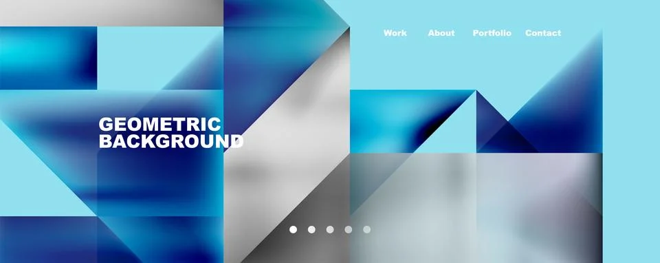 Dynamic lines, triangles, rectangles geometric abstract background. Vector 库存插图