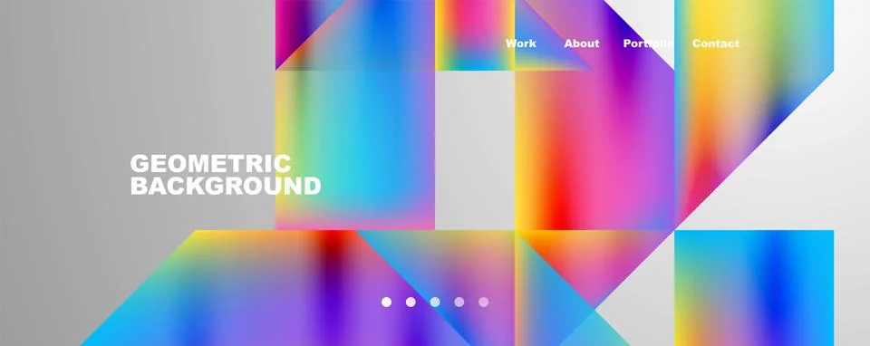 Dynamic lines, triangles, rectangles geometric abstract background. Vector Stockillustratie
