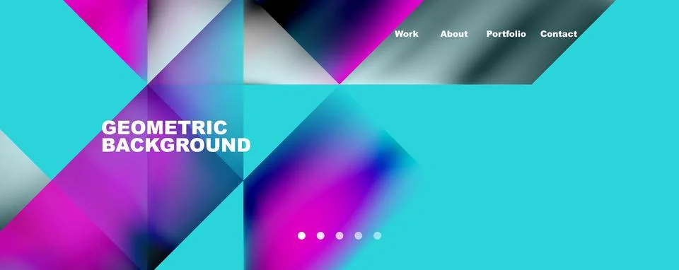 Dynamic lines, triangles, rectangles geometric abstract background. Vector 库存插图