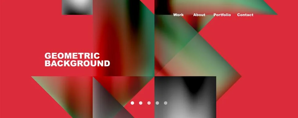 Dynamic lines, triangles, rectangles geometric abstract background. Vector 库存插图