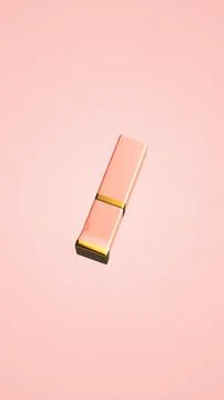 Dynamic Lipstick Revealing with Gradient Background Illustrazione stock