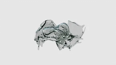 Dynamic Liquid Fluid Splash Explosion Transparent 스톡 동영상 338078679