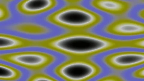 Dynamic liquid geometric pattern with blue and gold abstract background textu Video stock 342161213