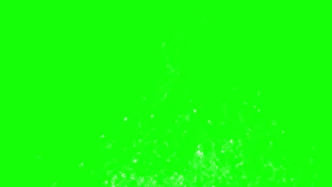 Dynamic liquid splashes erupting from bottom corners against vibrant green Stock Footage 340613309