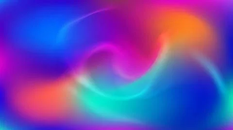 Dynamic liquid swirl background with glowing neon pink and blue fluid motio.. Stock Illustration