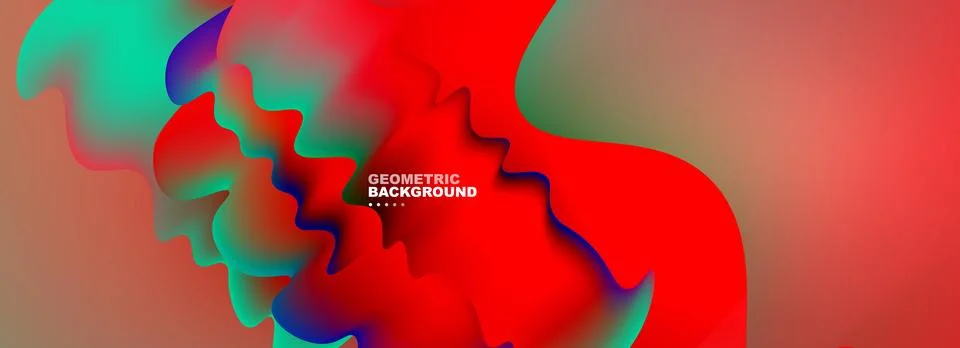 Dynamic liquid waves abstract background for covers, templates, flyers, placards Stock Illustration