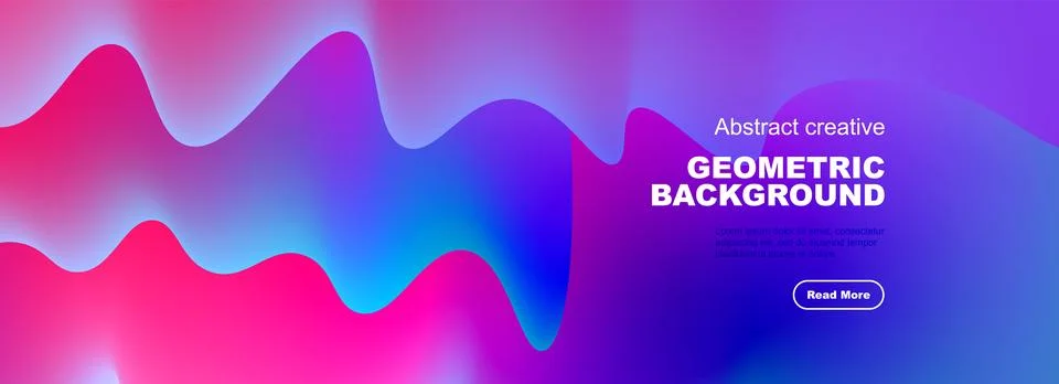 Dynamic liquid waves abstract background for covers, templates, flyers, placards Stock Illustration
