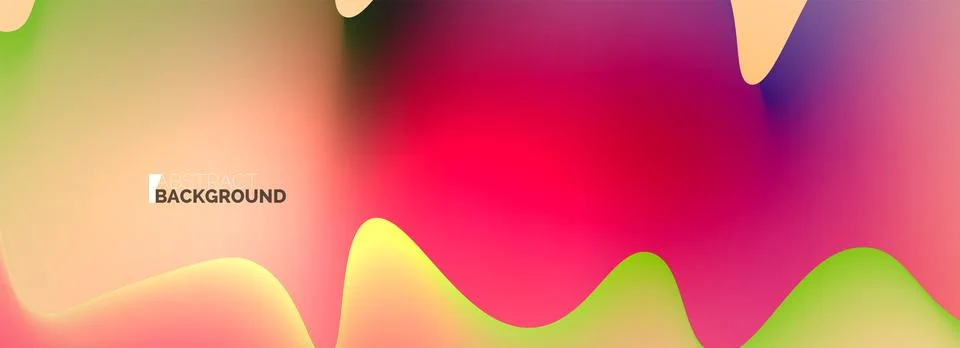 Dynamic liquid waves abstract background for covers, templates, flyers, placards Stock Illustration