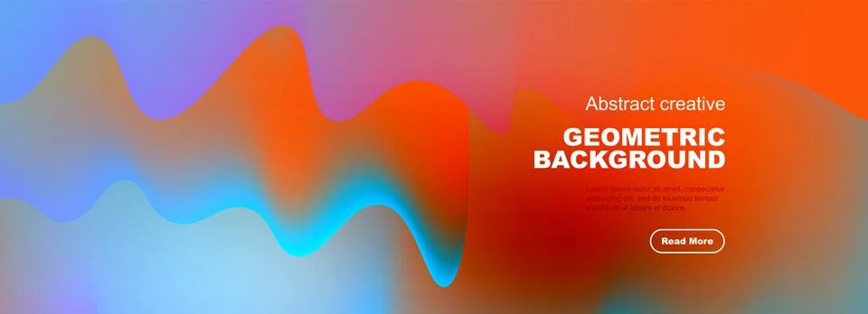 Dynamic liquid waves abstract background for covers, templates, flyers, placards Stock Illustration