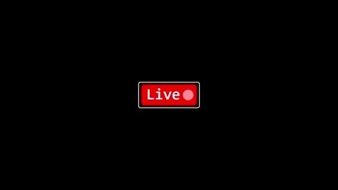Dynamic Live Button Icon Animation for Streaming Media Use Stock Footage 282577175