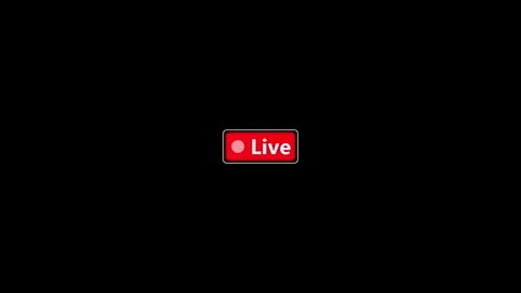 Dynamic Live Button Icon Animation for Streaming Media Use Stock Footage 282577221